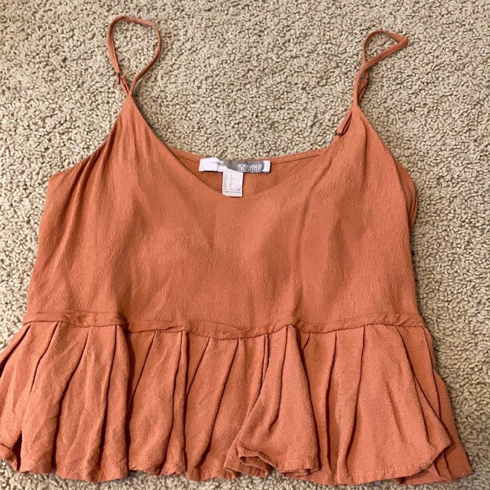 Forever 21 crop top with adjustable straps
